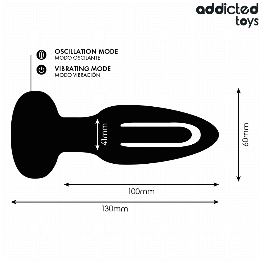 ADDICTED TOYS - ANAALPLUG MET TRILLENDE TONG EN AFSTANDSBEDIENING