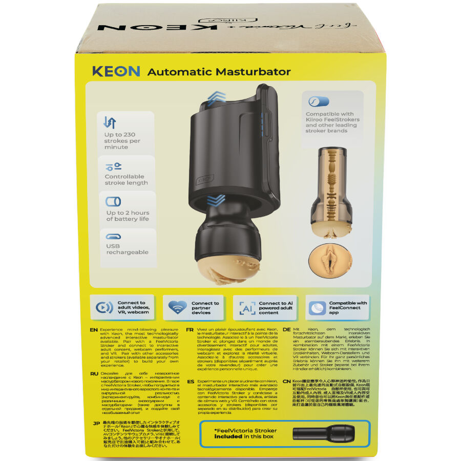 KIIROO - KEON WIFI COMBO VICTORIA JUNE AUTOMATISCHE MASTURBATOR + FEEL STROKER