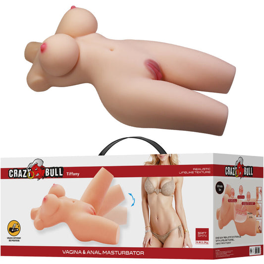 CRAZY BULL - TIFFANY REALISTISCHE VROUWELIJKE TORSO VAGINA EN ANUS 5.5 KG