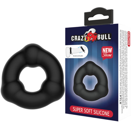 CRAZY BULL - SUPERZACHTE SILICONEN RING MET NOPJES