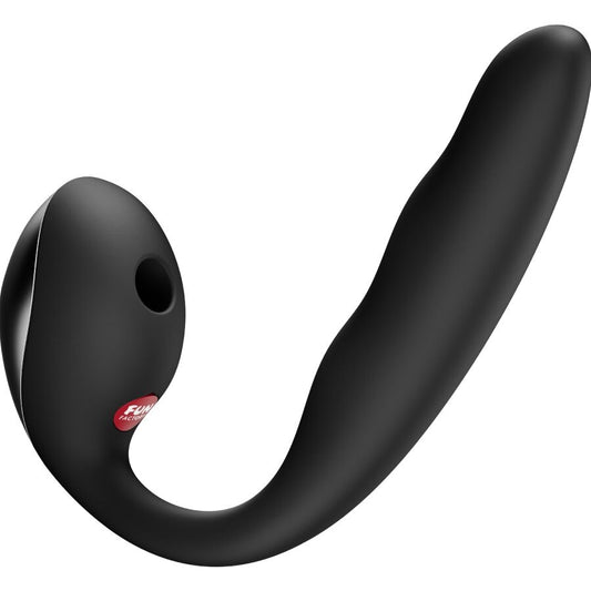 FUN FACTORY - ALLEGRO INVOERBARE DUBBELE LUCHTPULS VIBRATOR ZWART