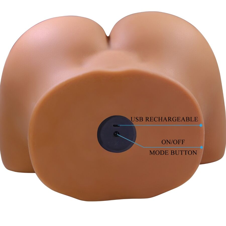 CRAZY BULL - WENDY REALISTISCHE VROUWELIJKE BIL VIBRATOR EN ZUIGNAP MET GELUID 11 KG