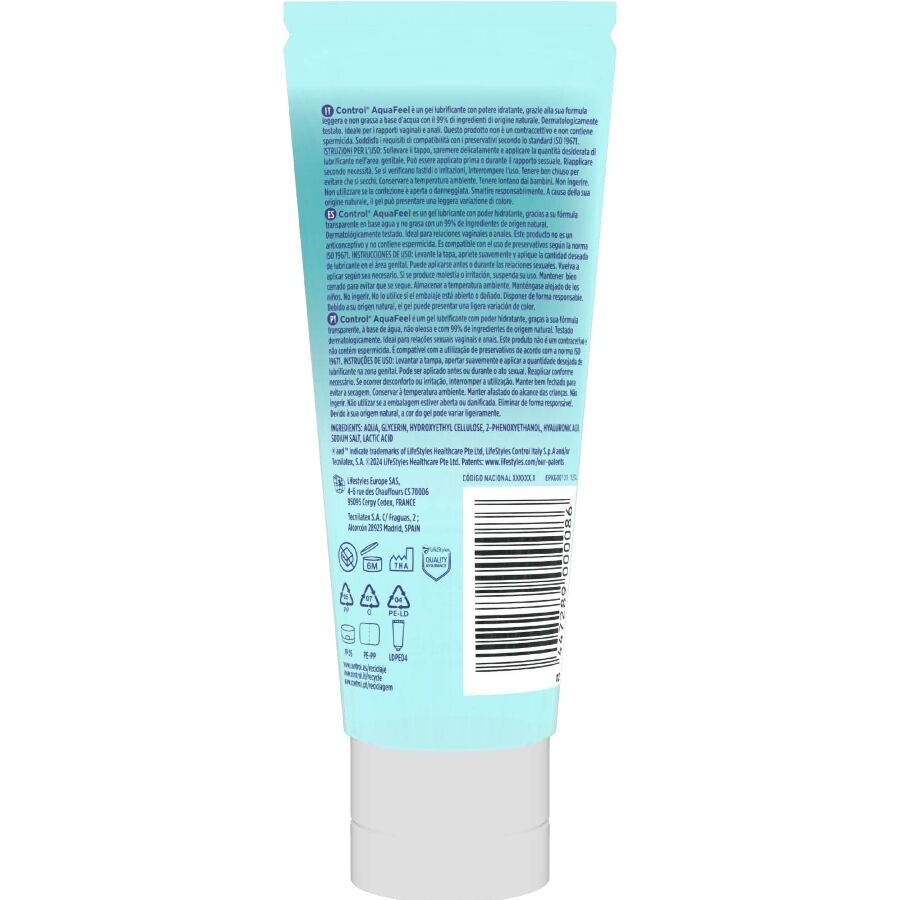 CONTROL - AQUAFEEL GLIJMIDDEL MET HYALURONZUUR 80 ML