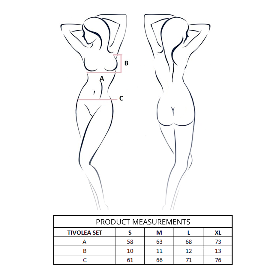 PASSION - TIVOLEA BH + STRING SET MISTY ROZE S/M