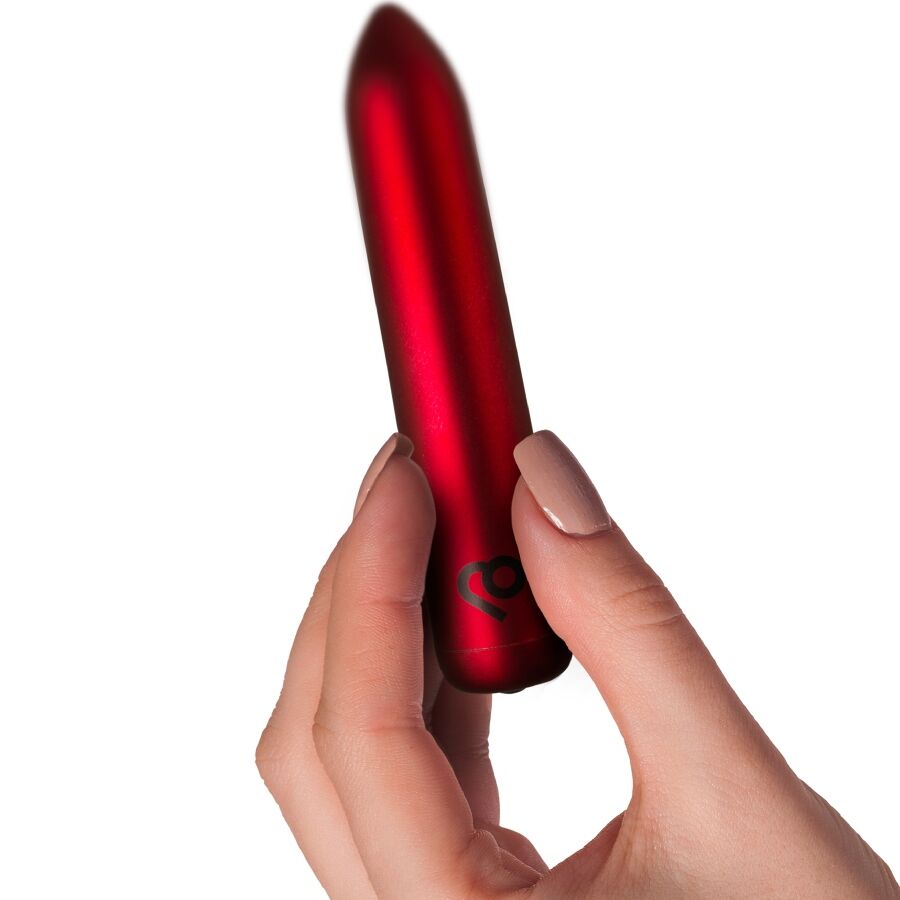 ROCKS-OFF - OPLAADBARE VIBRERENDE KOGEL POPPY ROOD
