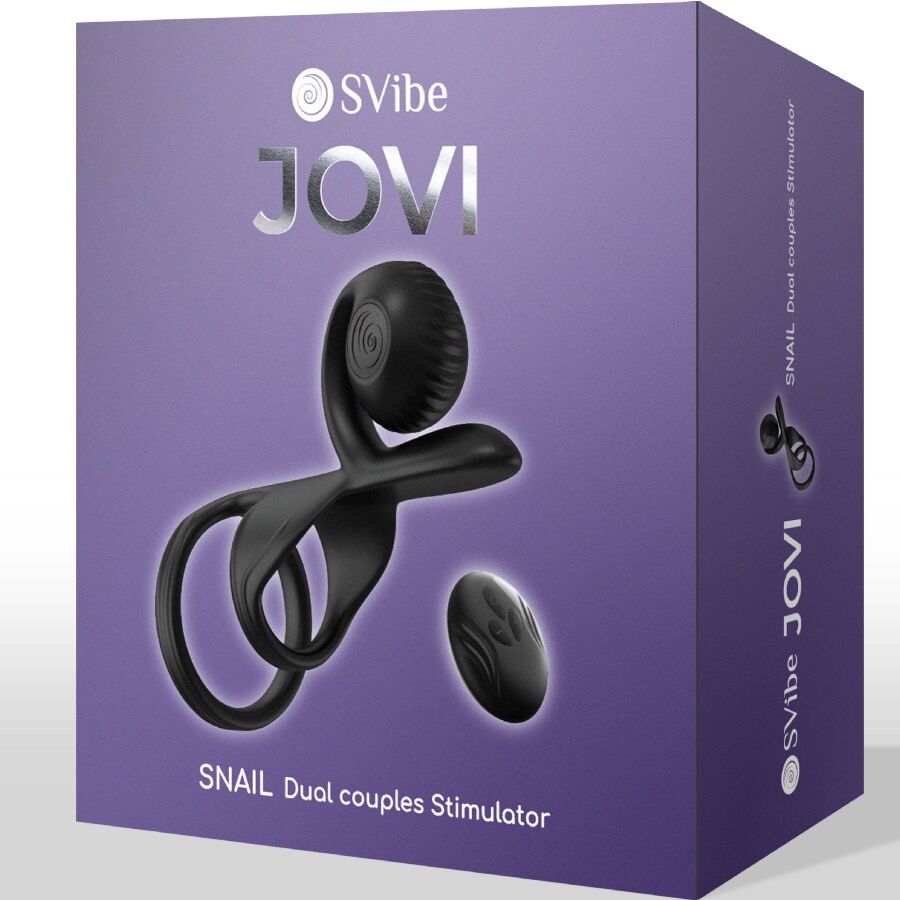 SNAIL VIBE - JOVI COUPLES RING AFSTANDSBEDIENING ZWART