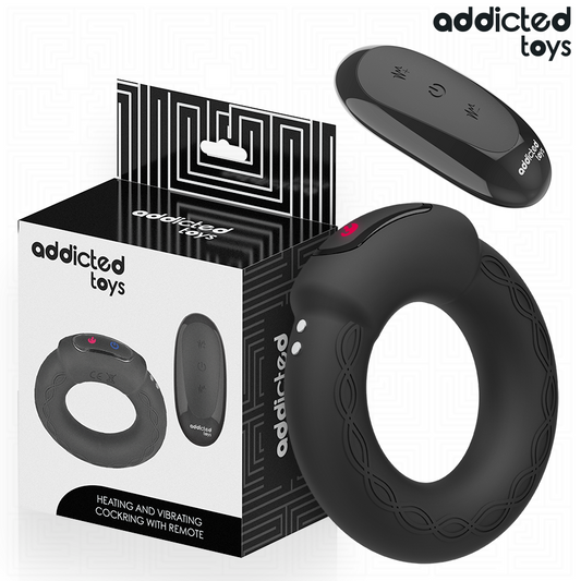 ADDICTED TOYS - VERWARMENDE EFFECT TRILLENDE PIEMELRING AFSTANDSBEDIENING