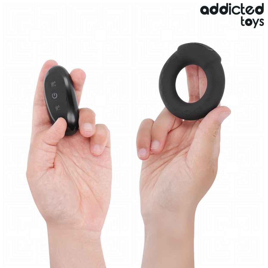 ADDICTED TOYS - VERWARMENDE EFFECT TRILLENDE PIEMELRING AFSTANDSBEDIENING