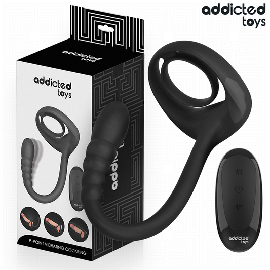 ADDICTED TOYS - P-SPOT VIBRERENDE PENISRING AFSTANDSBEDIENING