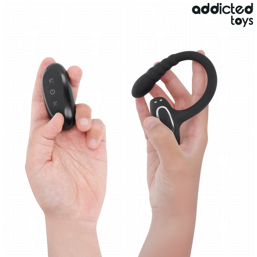 ADDICTED TOYS - P-SPOT VIBRERENDE PENISRING AFSTANDSBEDIENING