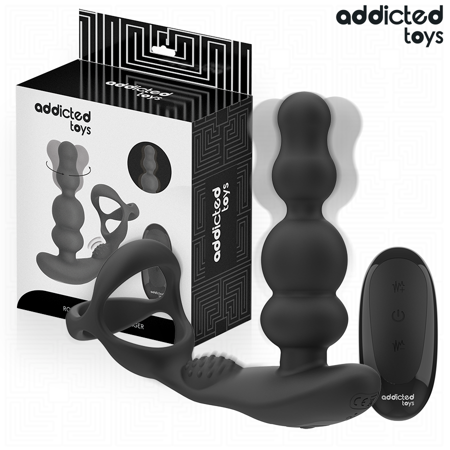 ADDICTED TOYS - DRAAIENDE PROSTAATMASSAGER AFSTANDSBEDIENING