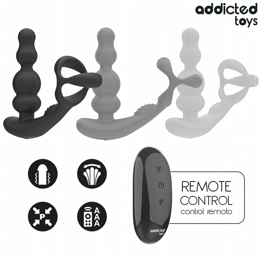 ADDICTED TOYS - DRAAIENDE PROSTAATMASSAGER AFSTANDSBEDIENING