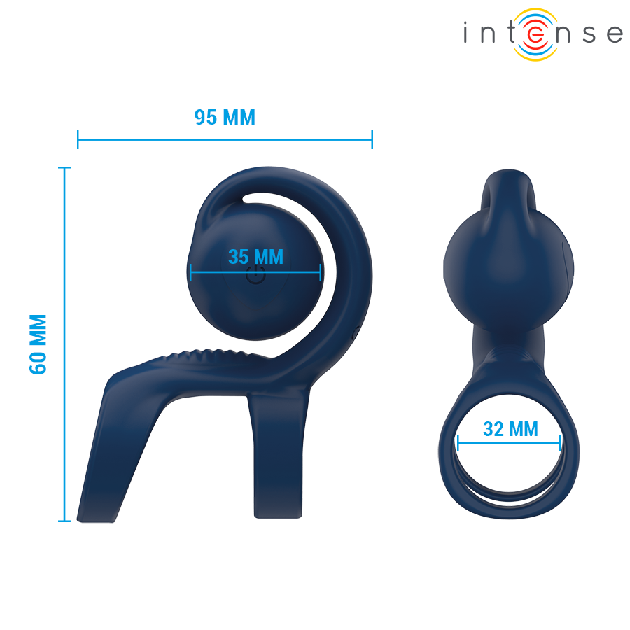INTENSE - TYSON COCKRING MET TRILLENDE BAL Ø 3,2 CM