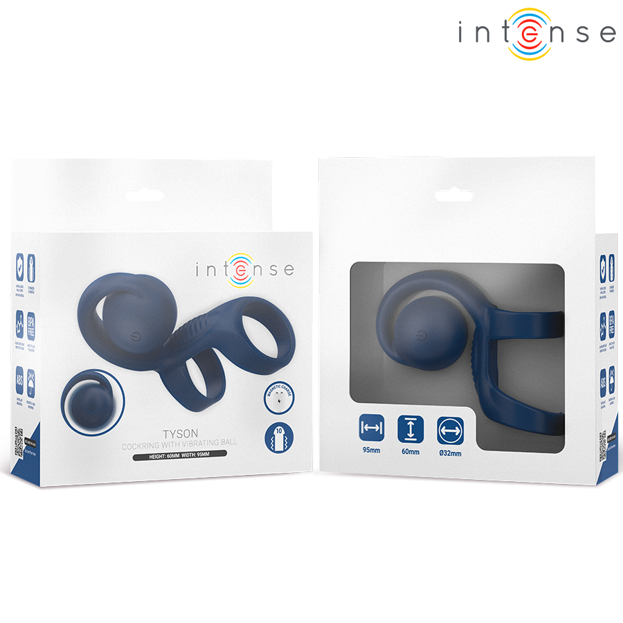 INTENSE - TYSON COCKRING MET TRILLENDE BAL Ø 3,2 CM