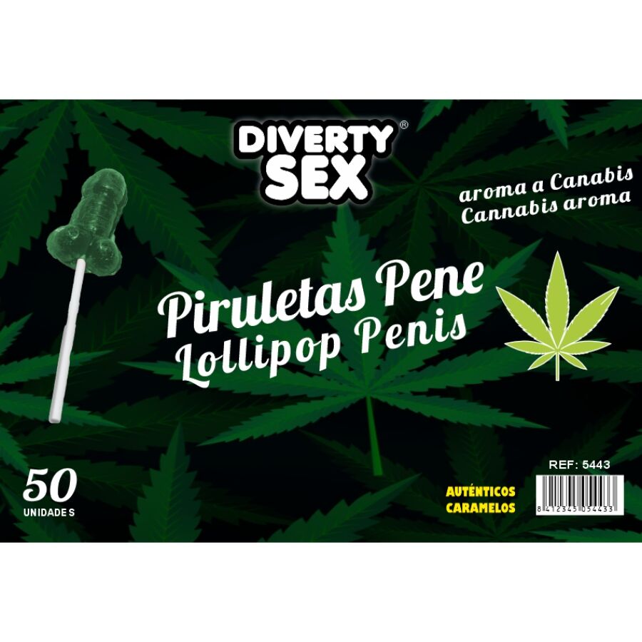 DIABLO GOLOSO - 50 PENIS-LOLLIES MET CANNABISSMAAK