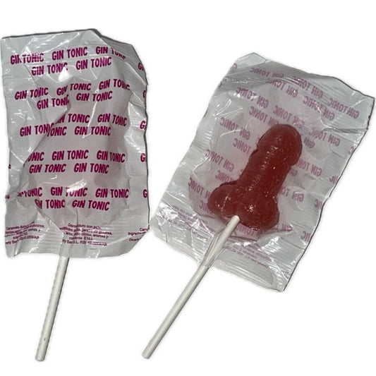DIABLO GOLOSO - 1 PENIS CHOCOLADE LIKKEBAARD GIN TONIC AARDBEI SMAAK 10% ALCOHOL