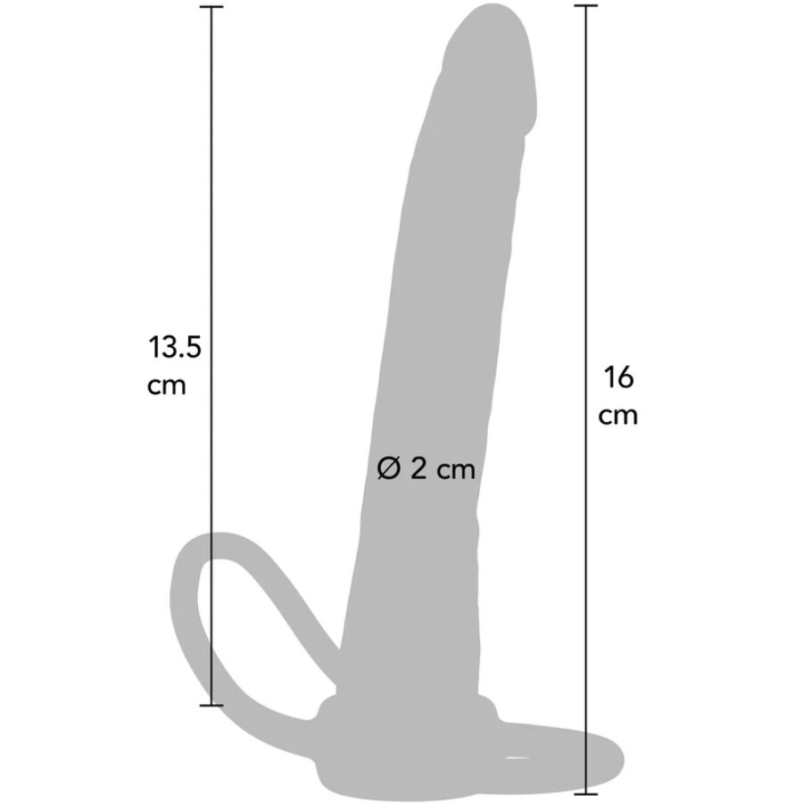 GET REAL - DOUBLE TROUBLE SILICONEN ANALE PENETRATOR 16 CM