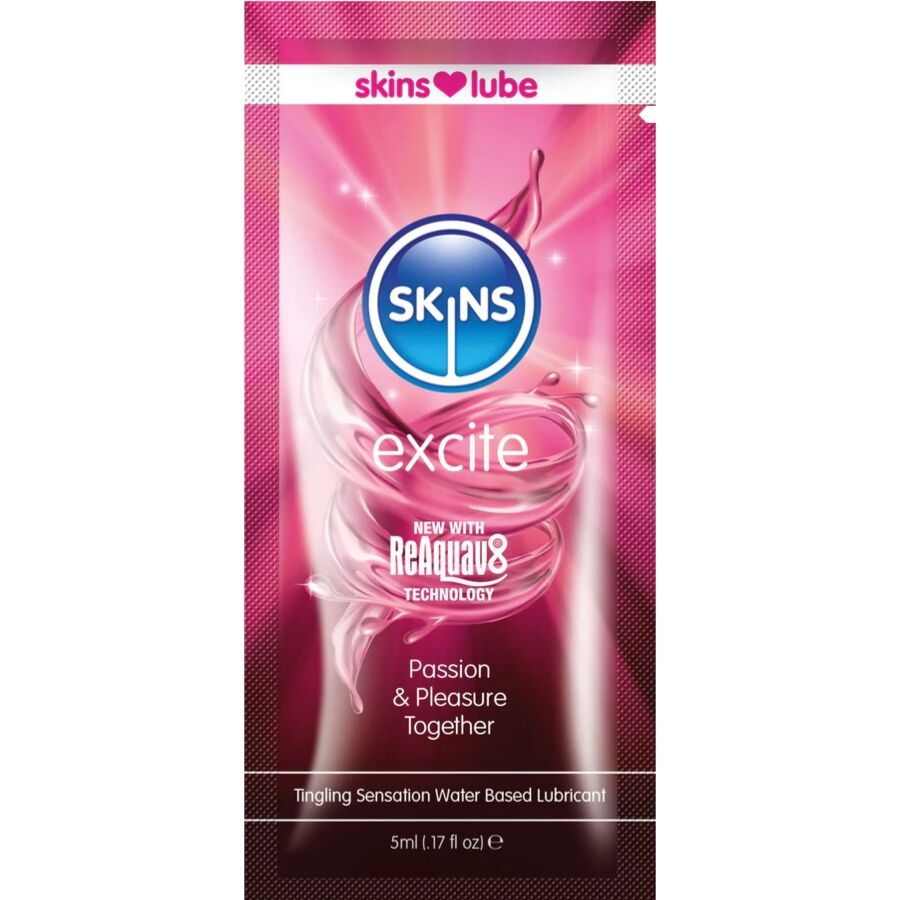 SKINS - EXCITE GLIJMIDDEL OP WATERBASIS ÉÉN DOSIS 5 ML