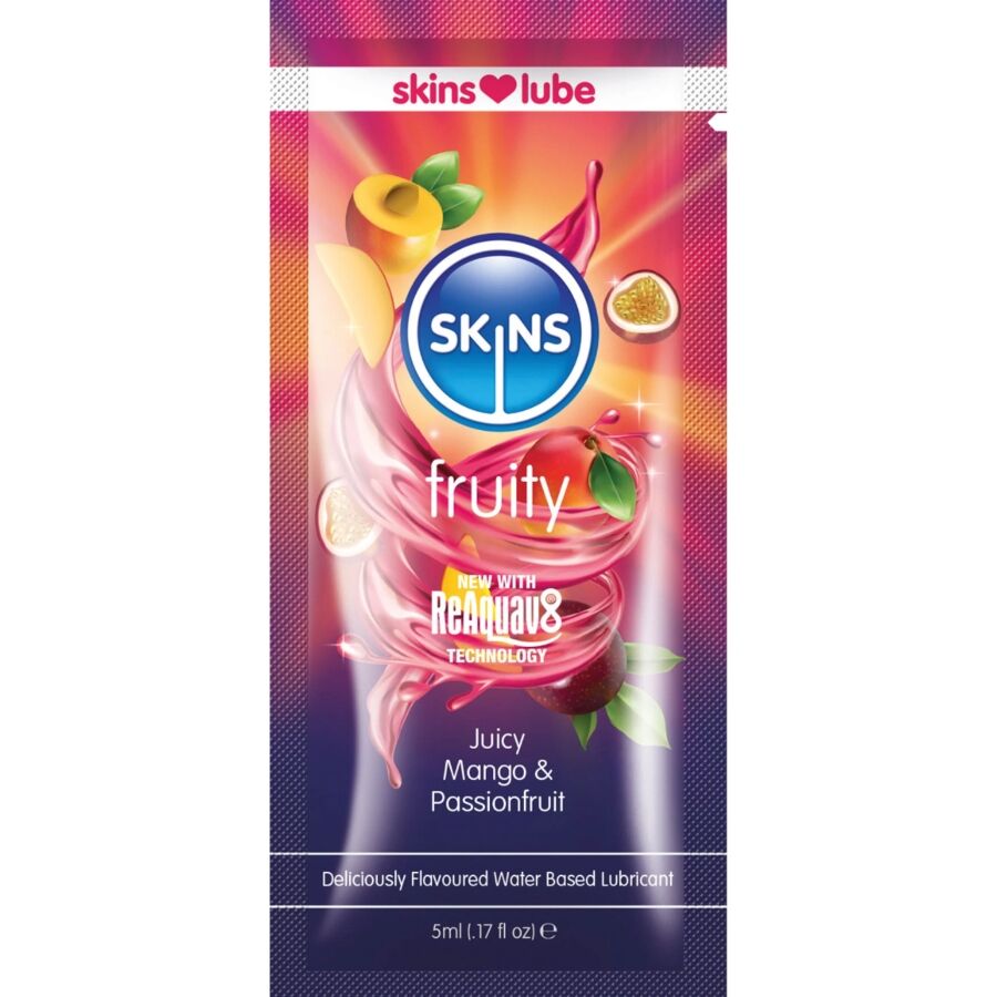 SKINS - GLADMAKER OP WATERBASIS MANGO & PASSIEVRUCHT ÉÉN-DOSIS 5 ML
