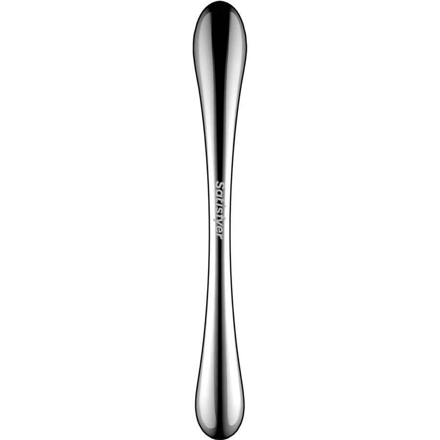 SATISFYER - COSMIC CREST 1 ROESTVRIJ STALEN DUBBELZIJDIGE DILDO