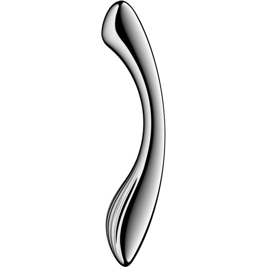 SATISFYER - PURE GRAVITY 1 ROESTVRIJ STALEN DUBBELZIJDIGE DILDO