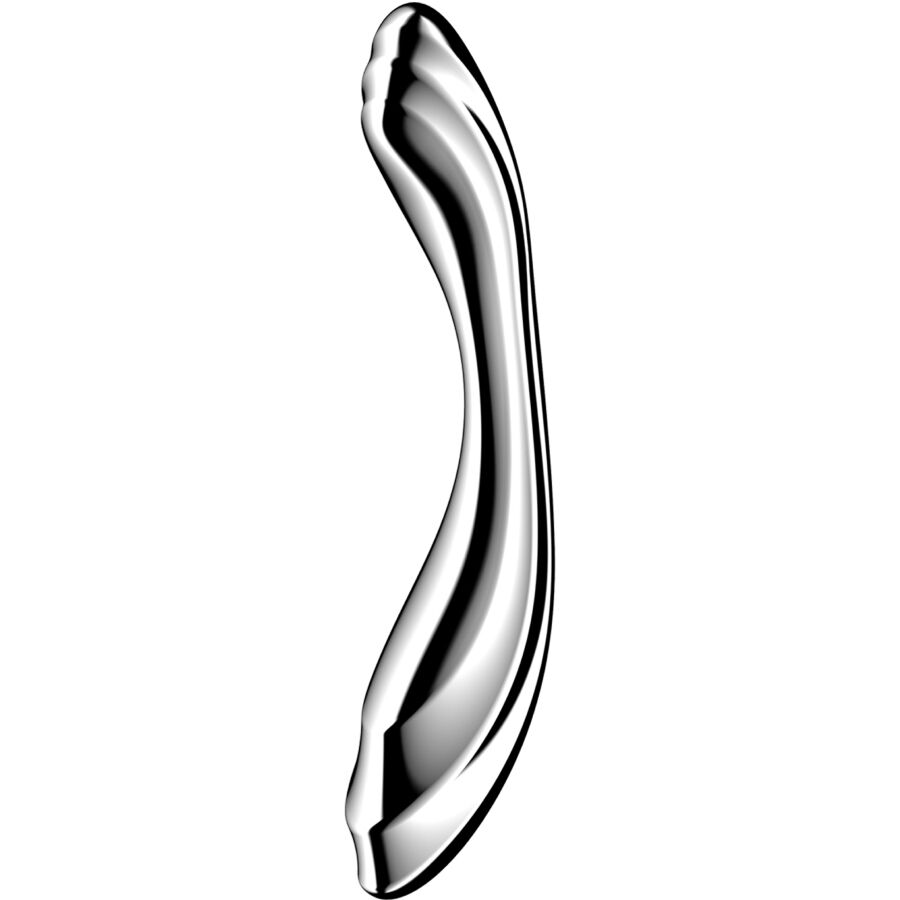 SATISFYER - PURE GRAVITY 2 ROESTVRIJ STALEN DUBBELZIJDIGE DILDO