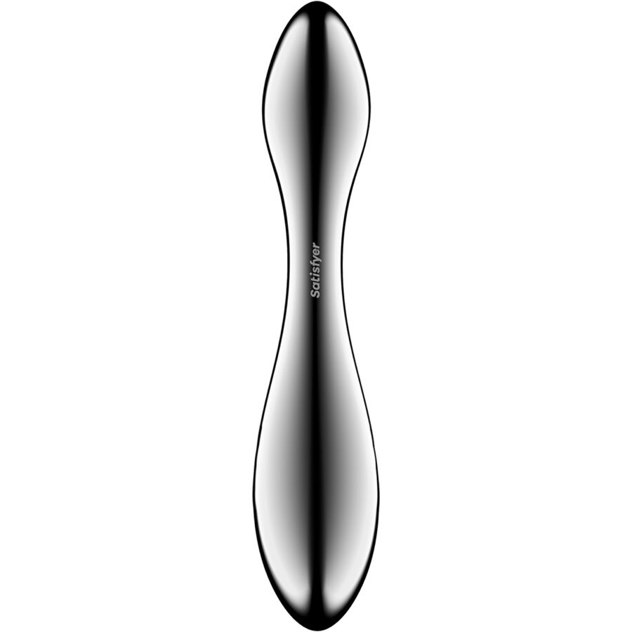 SATISFYER - PURE GRAVITY 3 ROESTVRIJ STALEN DUBBELZIJDIGE DILDO