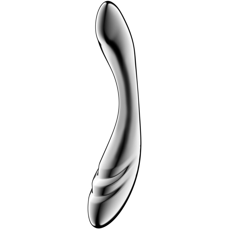 SATISFYER - PURE GRAVITY 3 ROESTVRIJ STALEN DUBBELZIJDIGE DILDO
