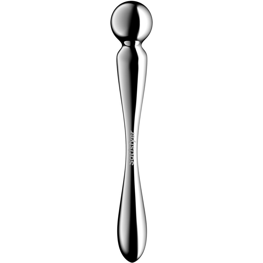 SATISFYER - STAR FORCE 2 DUBBELZIJDIGE RVS DILDO