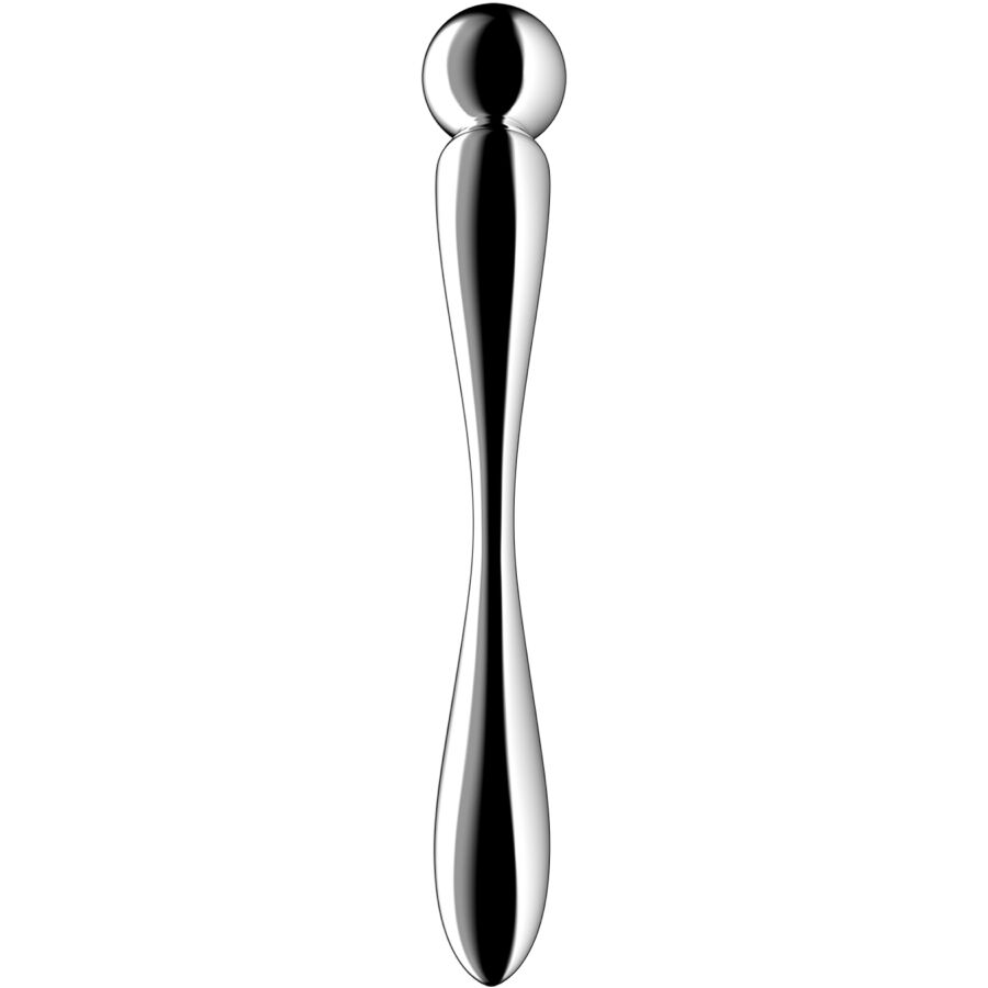 SATISFYER - STAR FORCE 2 DUBBELZIJDIGE RVS DILDO