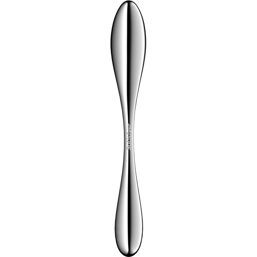 SATISFYER - STAR FORCE 3 ROESTVRIJSTALEN DUBBELZIJDIGE DILDO