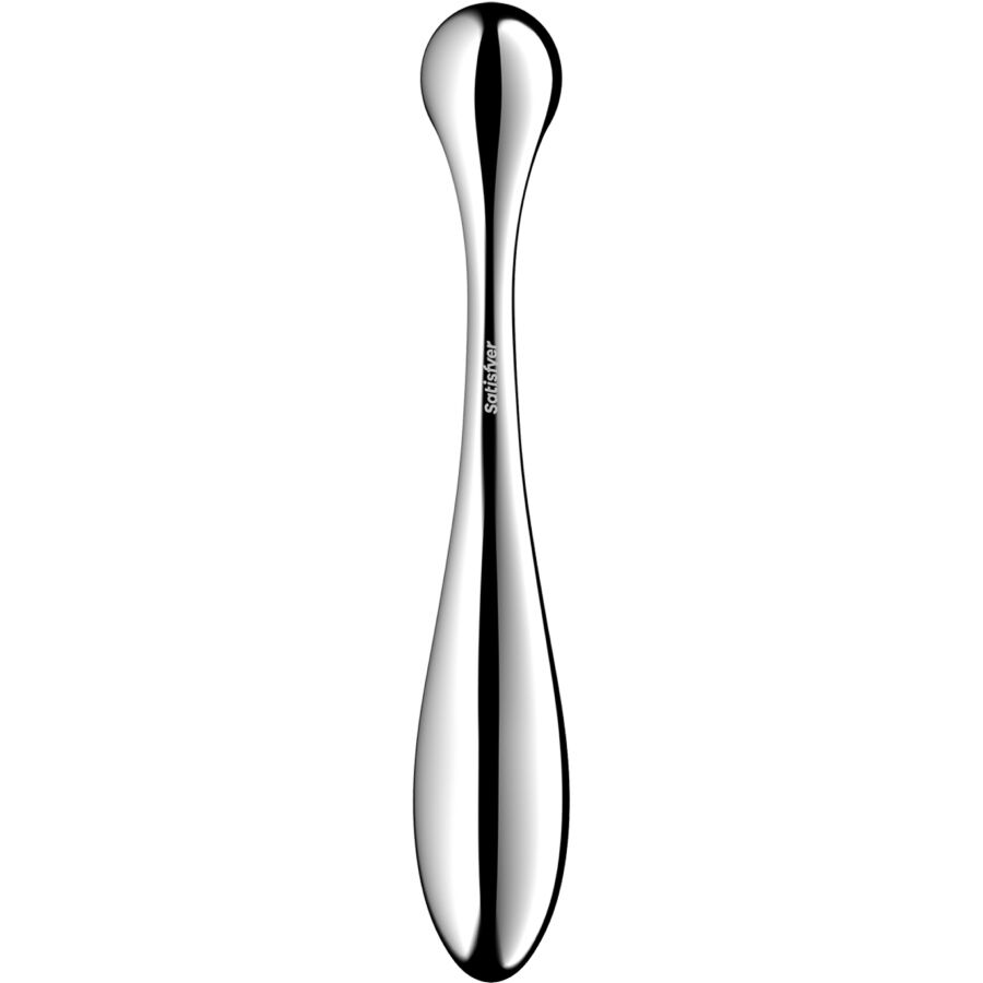 SATISFYER - STAR FORCE 4 DUBBELZIJDIGE DILDO VAN ROESTVRIJ STAAL