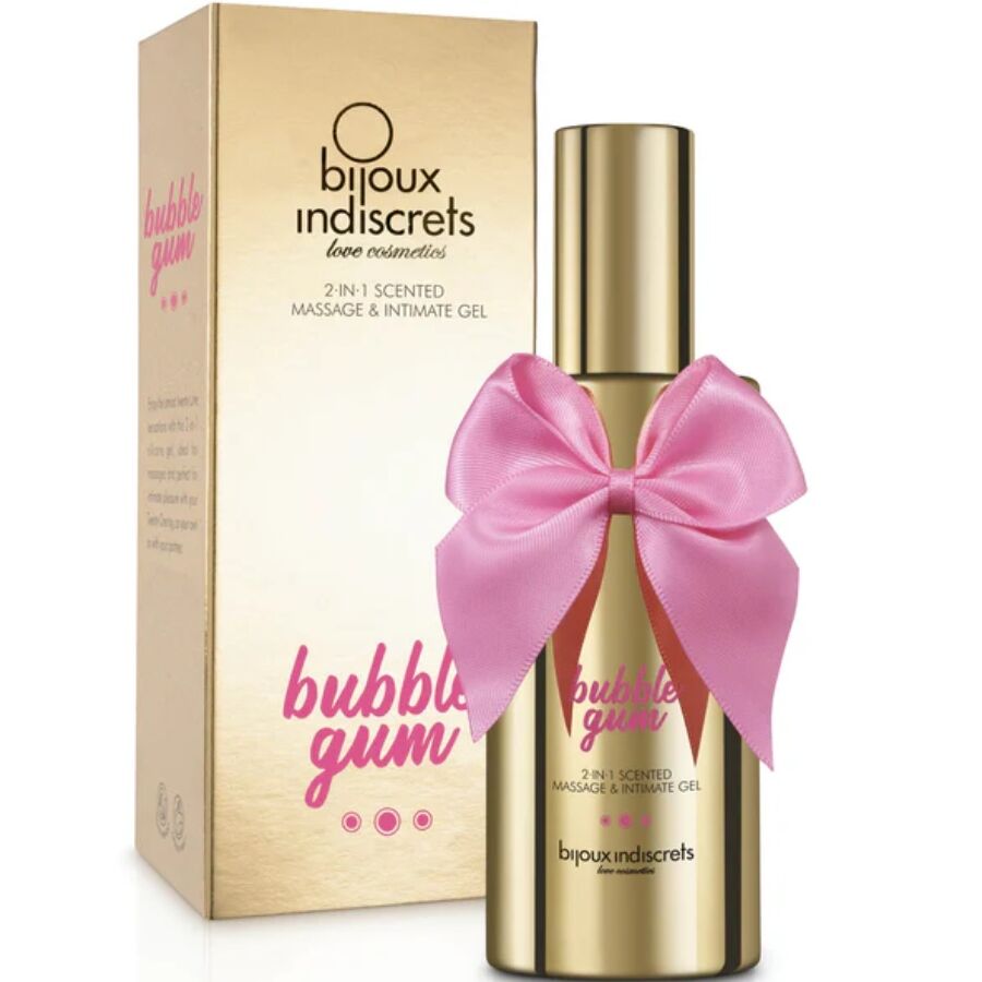BIJOUX - BUBBLE GUM 2-IN-1 GEURIGE MASSAGE- & INTIEMGEL 100 ML