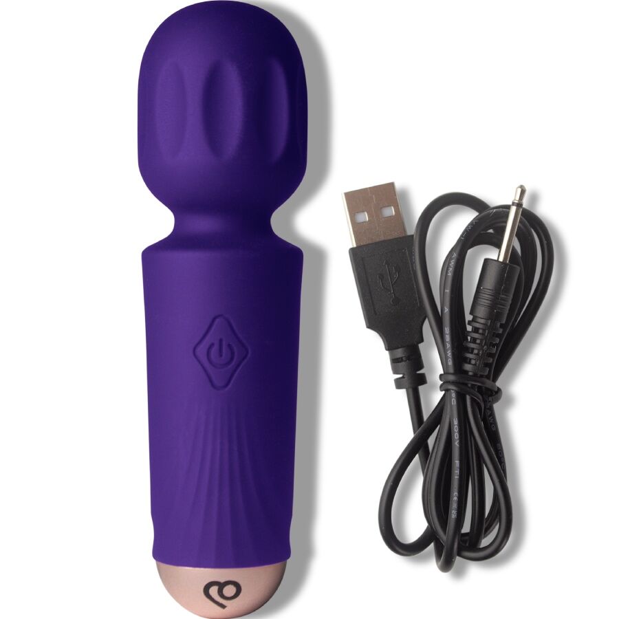 ROCKS-OFF - MINI OPLAADBARE WAND 16 FUNCTIES VIOLET DREAM