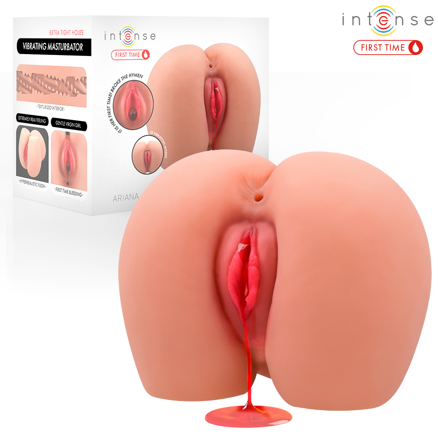 INTENSE EERSTE KEER - ARIANA MAAGD VIBRATOR MASTURBATOR MET BLOEDING