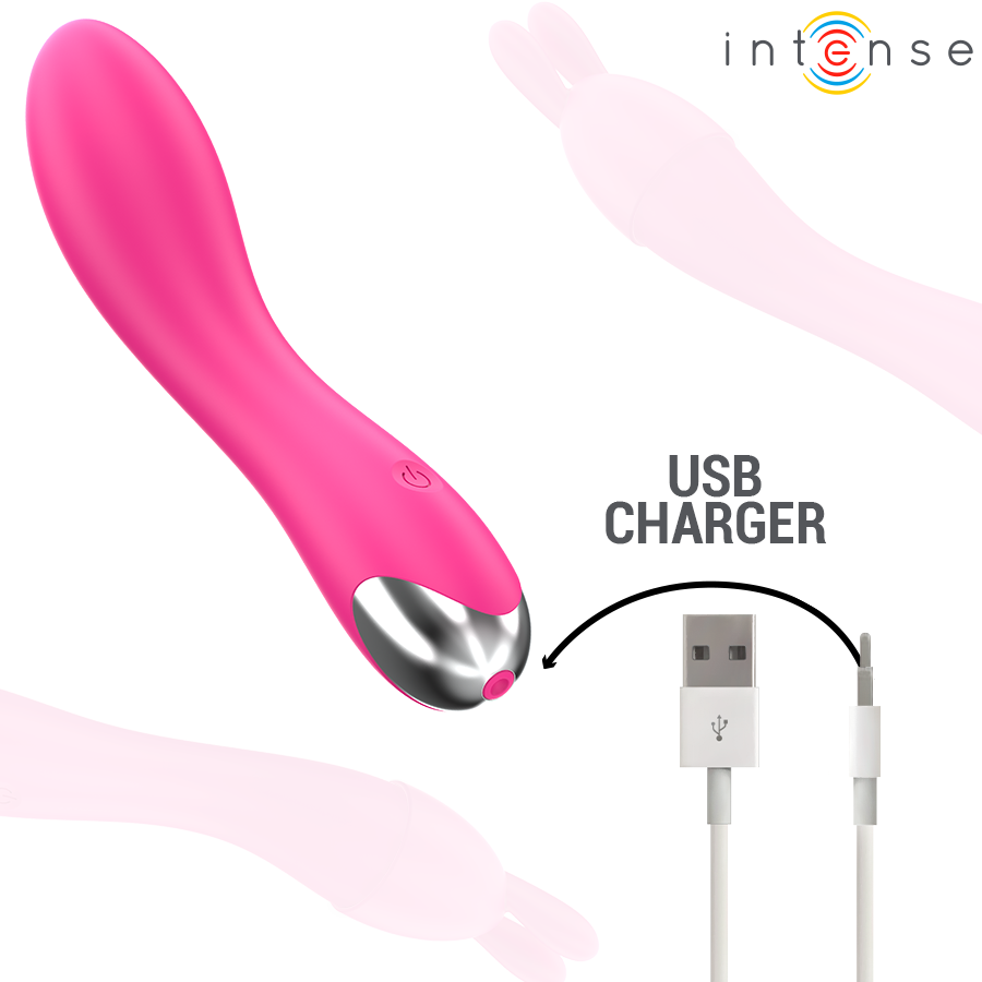 INTENSE - CHER VIBRATOR MET 20 STANDEN EN VERWISSELBARE OPZETSTUKKEN