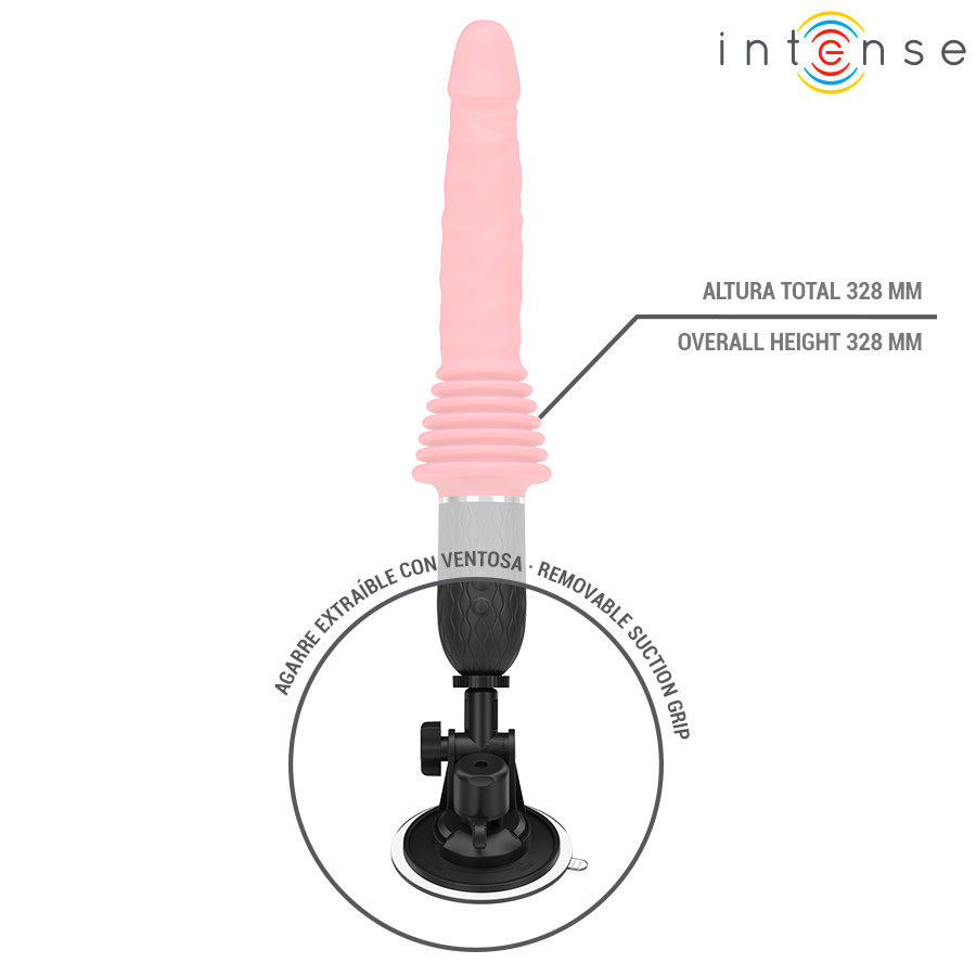 INTENSE - CYNTHIA AFSTANDSBEDIENDE STUWENDE VIBRATOR MET WARMTE