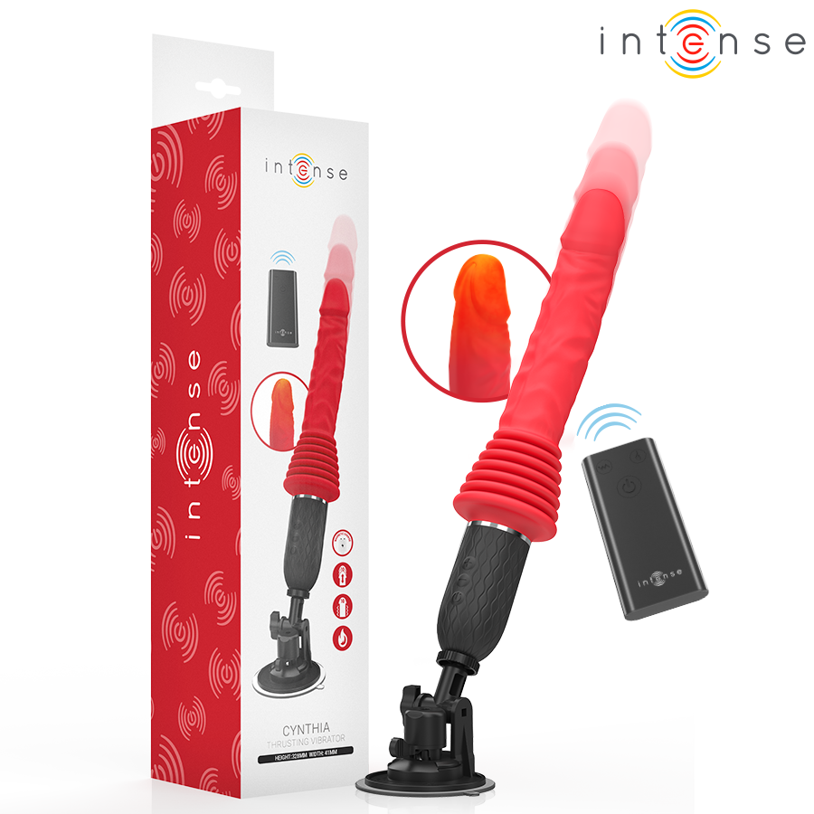 INTENSE - CYNTHIA AFSTANDSBEDIENDE STUWENDE VIBRATOR MET WARMTE