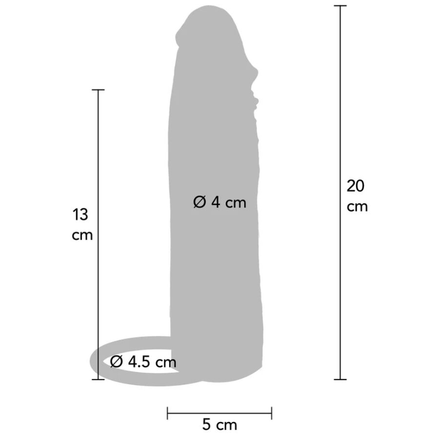 GET REAL - GEHYDRATEERDE HUID SILICONEN PENISMOUW CARAMEL 20 CM