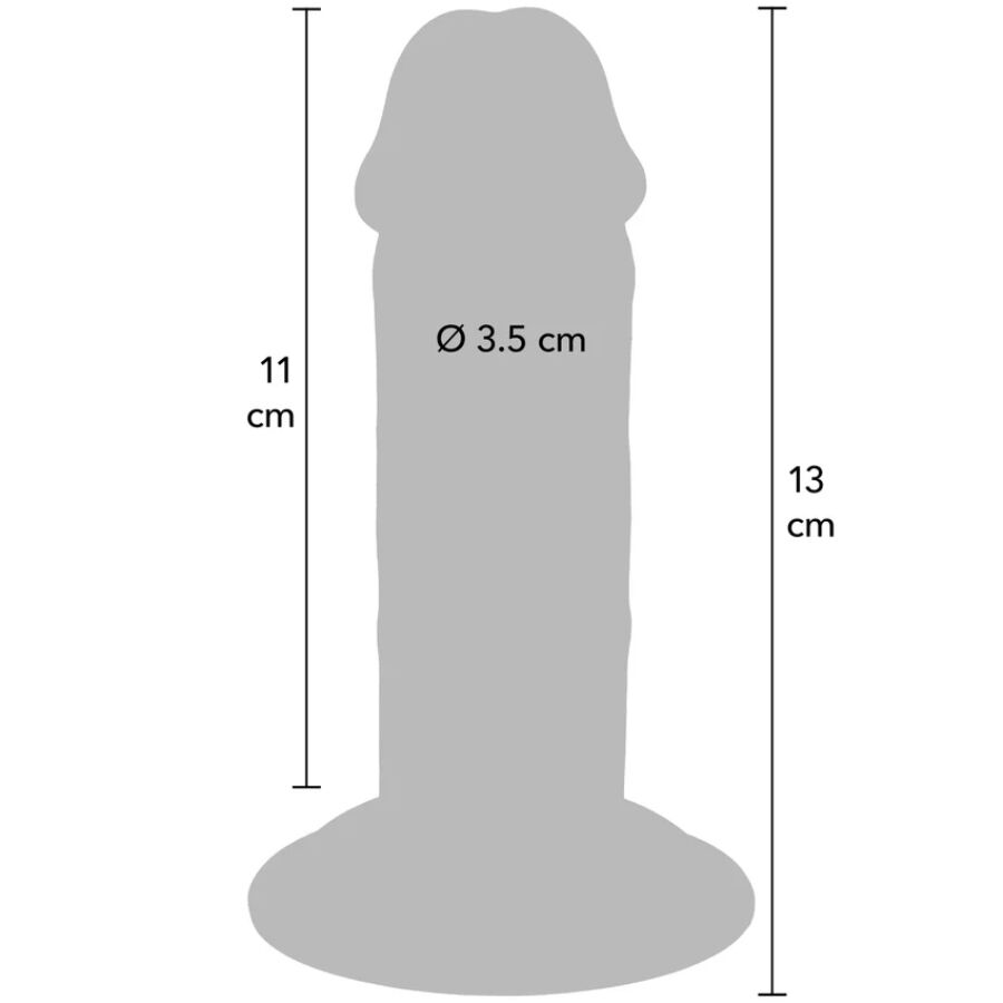 GET REAL - LUXE DIKKE DUBBELE-DICHTHEID TPE DONG 13 CM