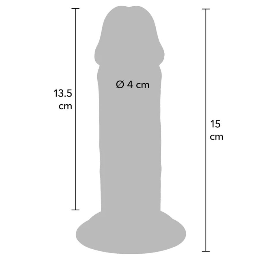 WORD ECHT - DELUXE DIKKE TPE-DONG MET DUBBELE DICHTHEID 15 CM