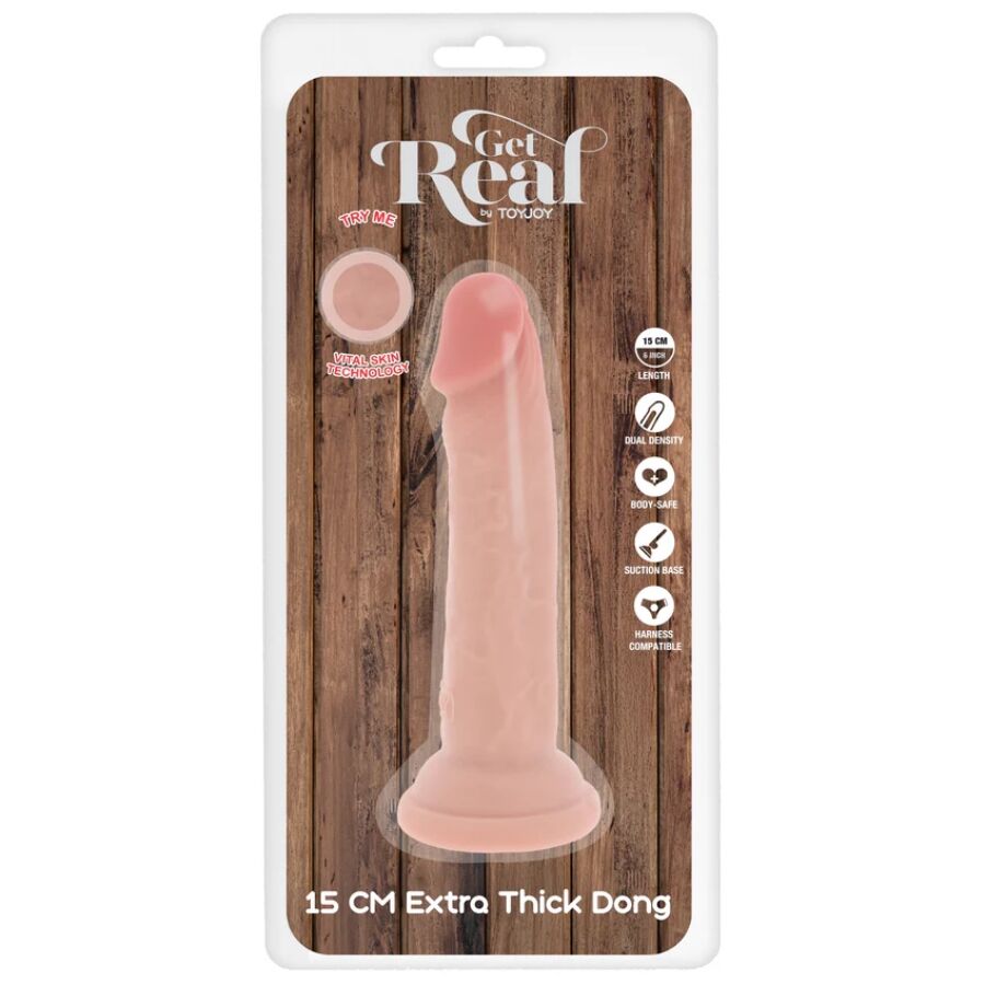WORD ECHT - DELUXE DIKKE TPE-DONG MET DUBBELE DICHTHEID 15 CM