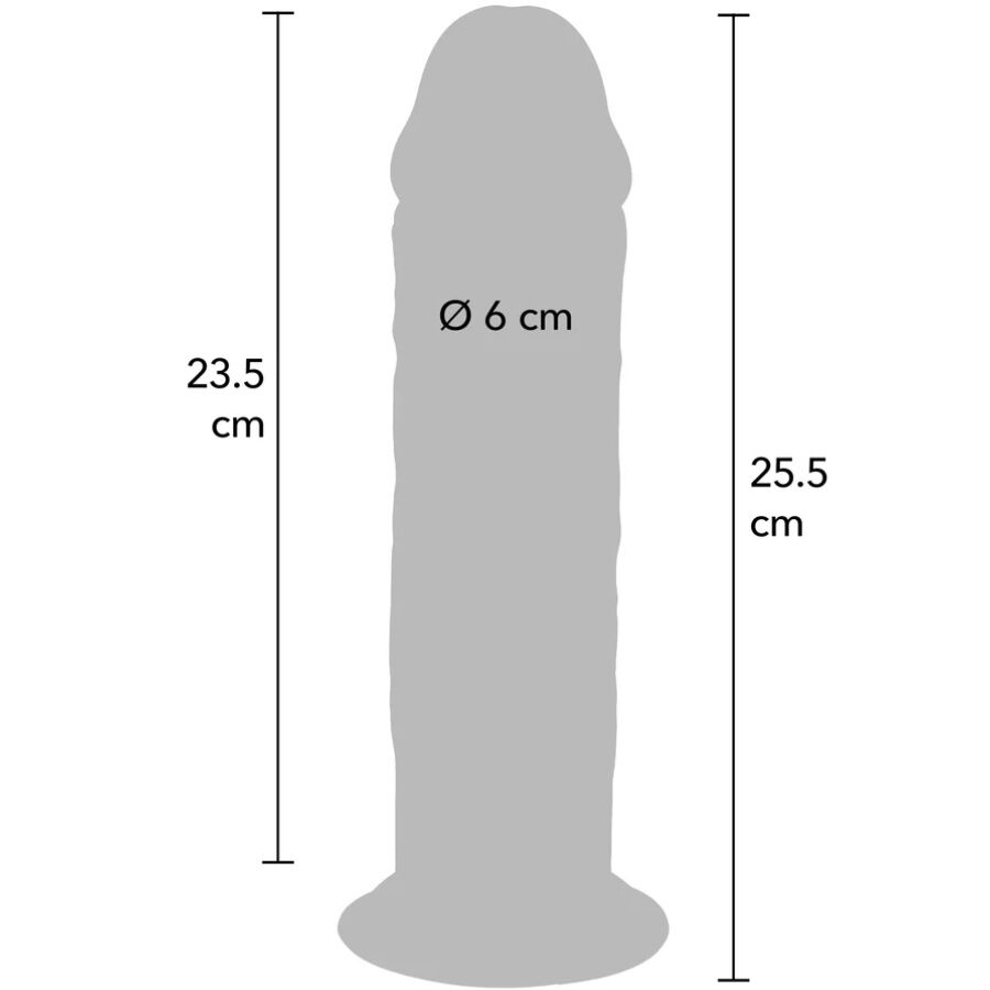 GET REAL - DELUXE DIKKE DUBBELE-DICHTHEID TPE DILDO 25.5 CM