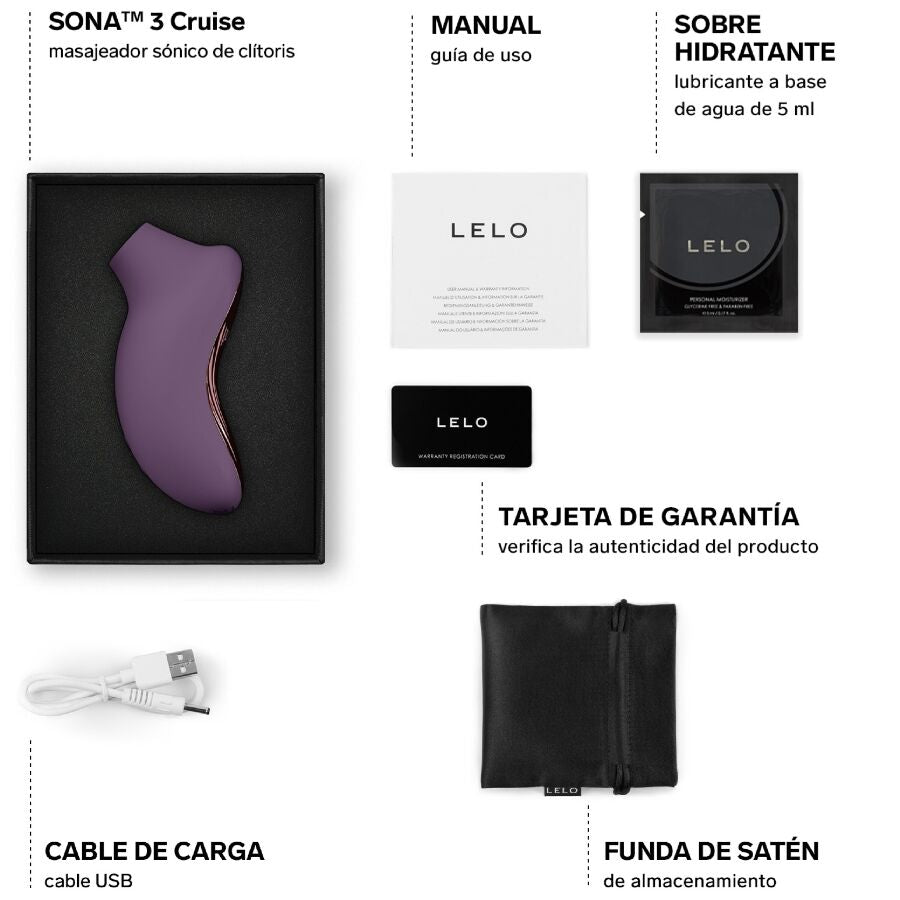 LELO - SONA 3 CRUISE SONISCHE KLITORMASSAGER PLUM
