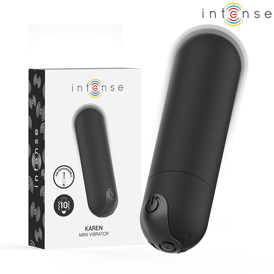 INTENSE - KAREN MINI OPLAADBARE TRILLBULLET ZWART