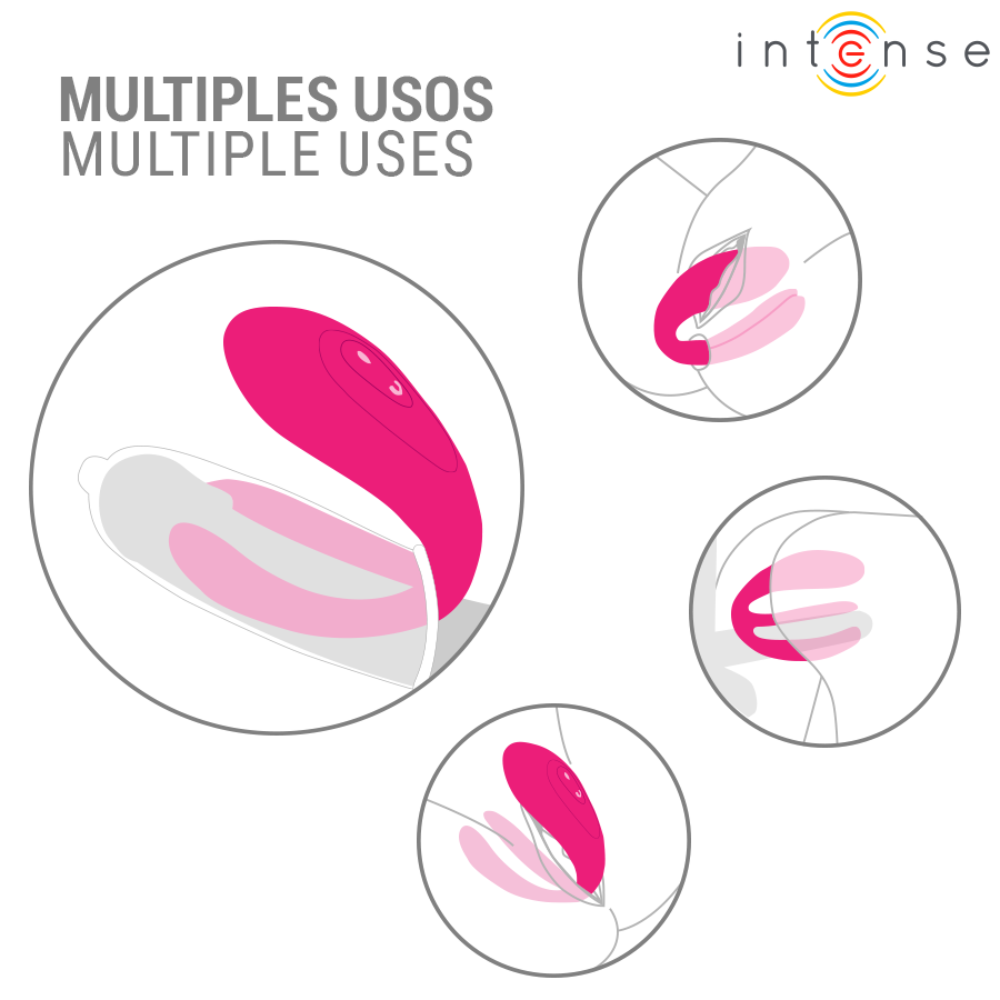 INTENSE - JULIA DUBBELE VIBRATOR KLEMSTIMULATOR AFSTANDSBEDIENING