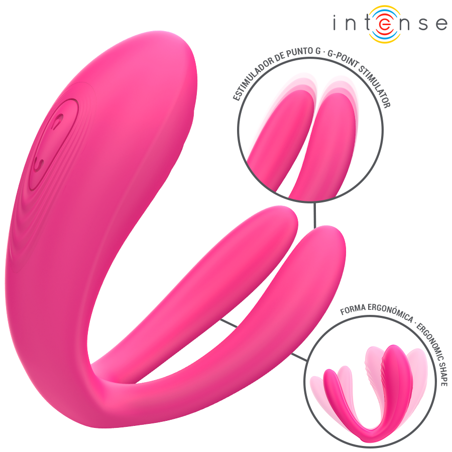 INTENSE - JULIA DUBBELE VIBRATOR KLEMSTIMULATOR AFSTANDSBEDIENING