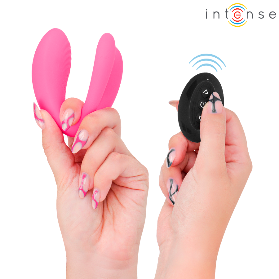 INTENSE - JULIA DUBBELE VIBRATOR KLEMSTIMULATOR AFSTANDSBEDIENING
