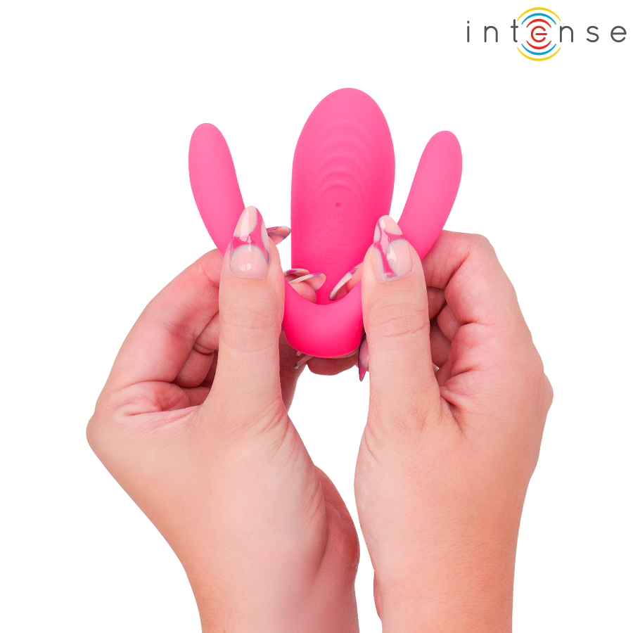 INTENSE - JULIA DUBBELE VIBRATOR KLEMSTIMULATOR AFSTANDSBEDIENING