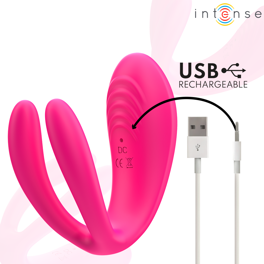 INTENSE - JULIA DUBBELE VIBRATOR KLEMSTIMULATOR AFSTANDSBEDIENING